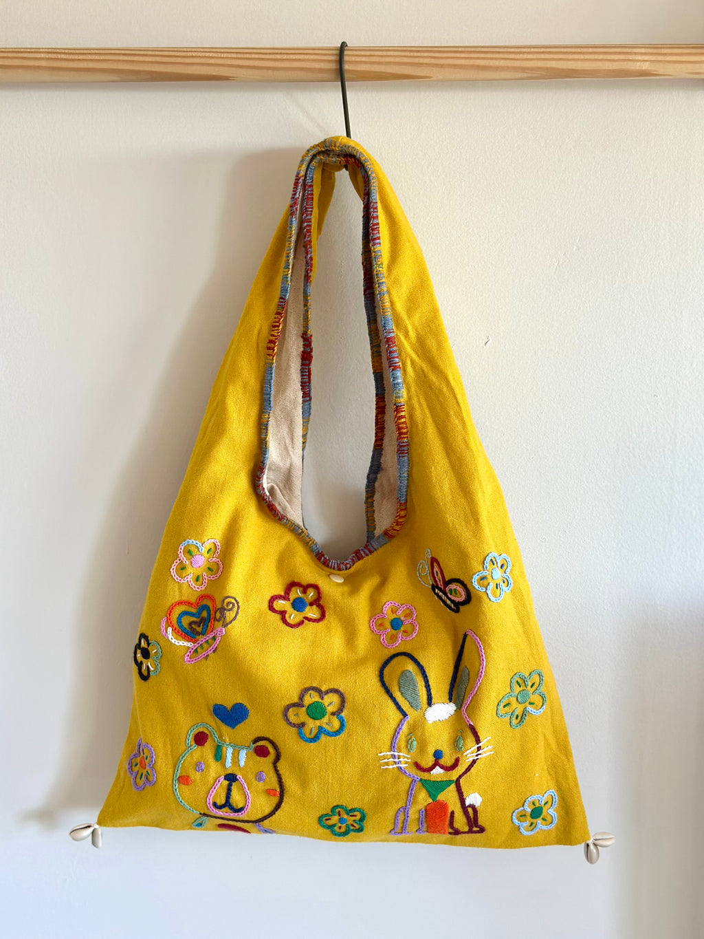 Handmade Cotton Linen Bag - Dog