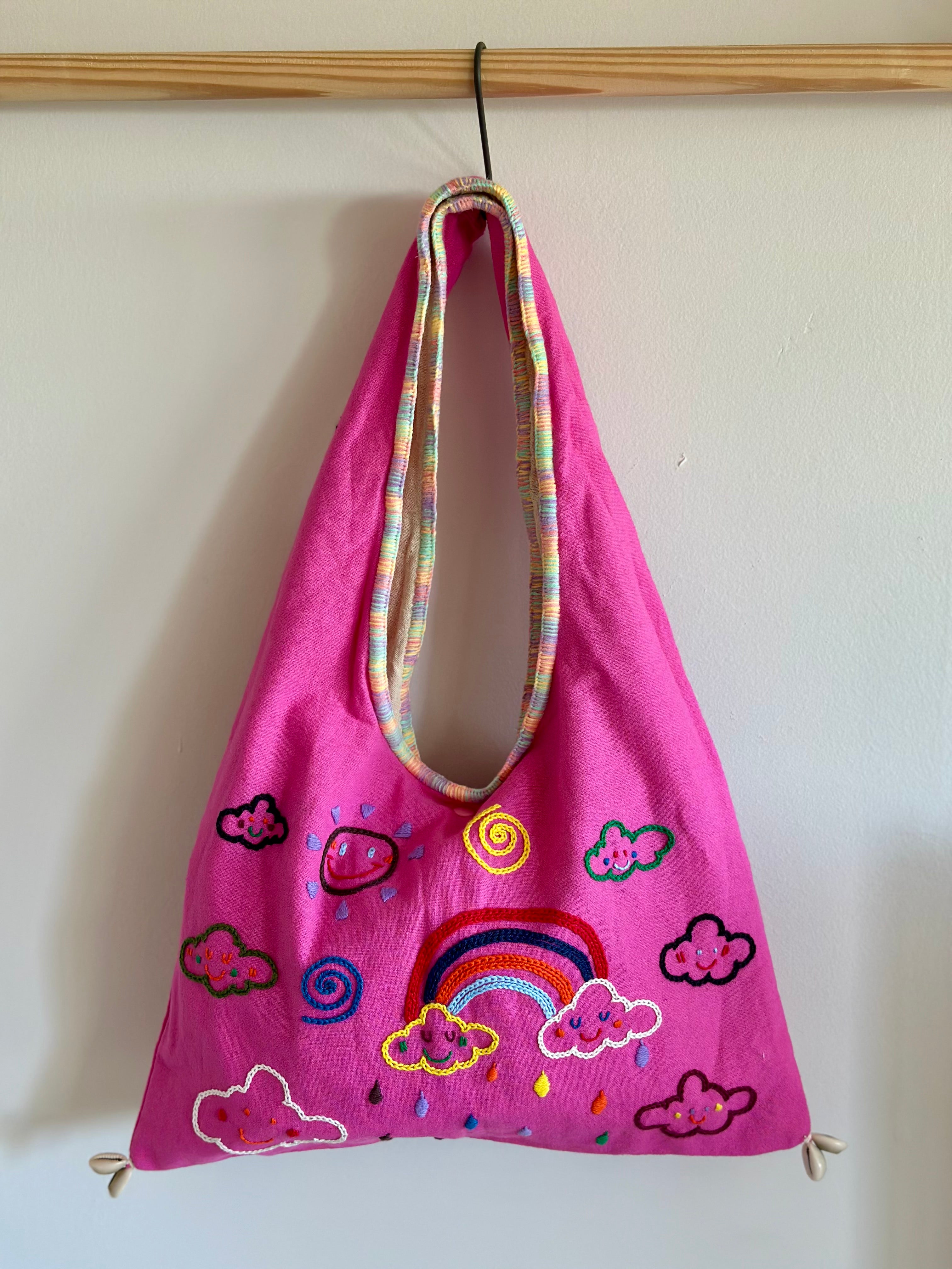 Handmade Cotton Linen Bag - Dog