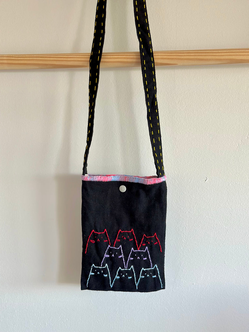 Handmade Cotton Linen Bag - Crossbody Bag