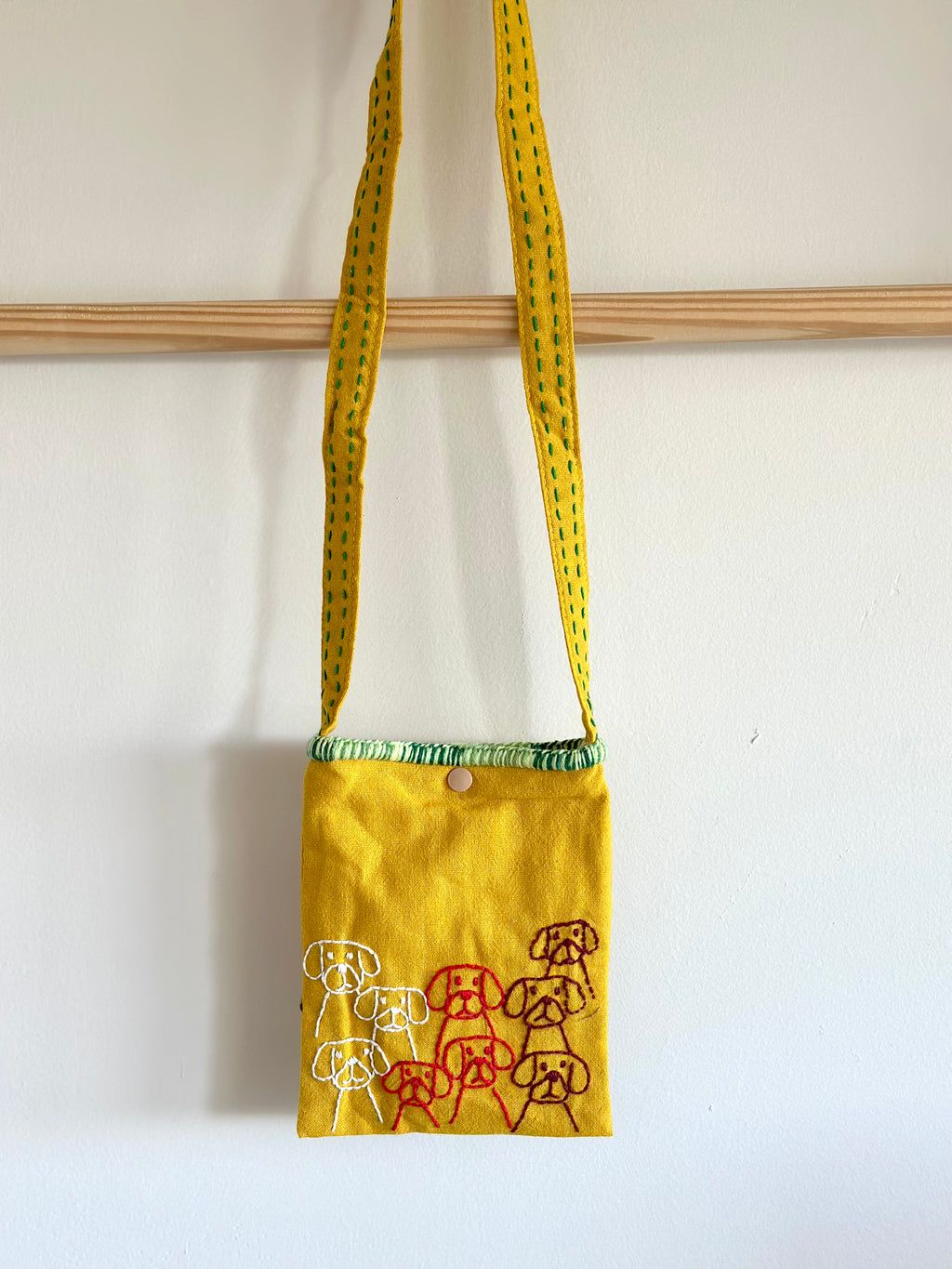 Handmade Cotton Linen Bag - Crossbody Bag
