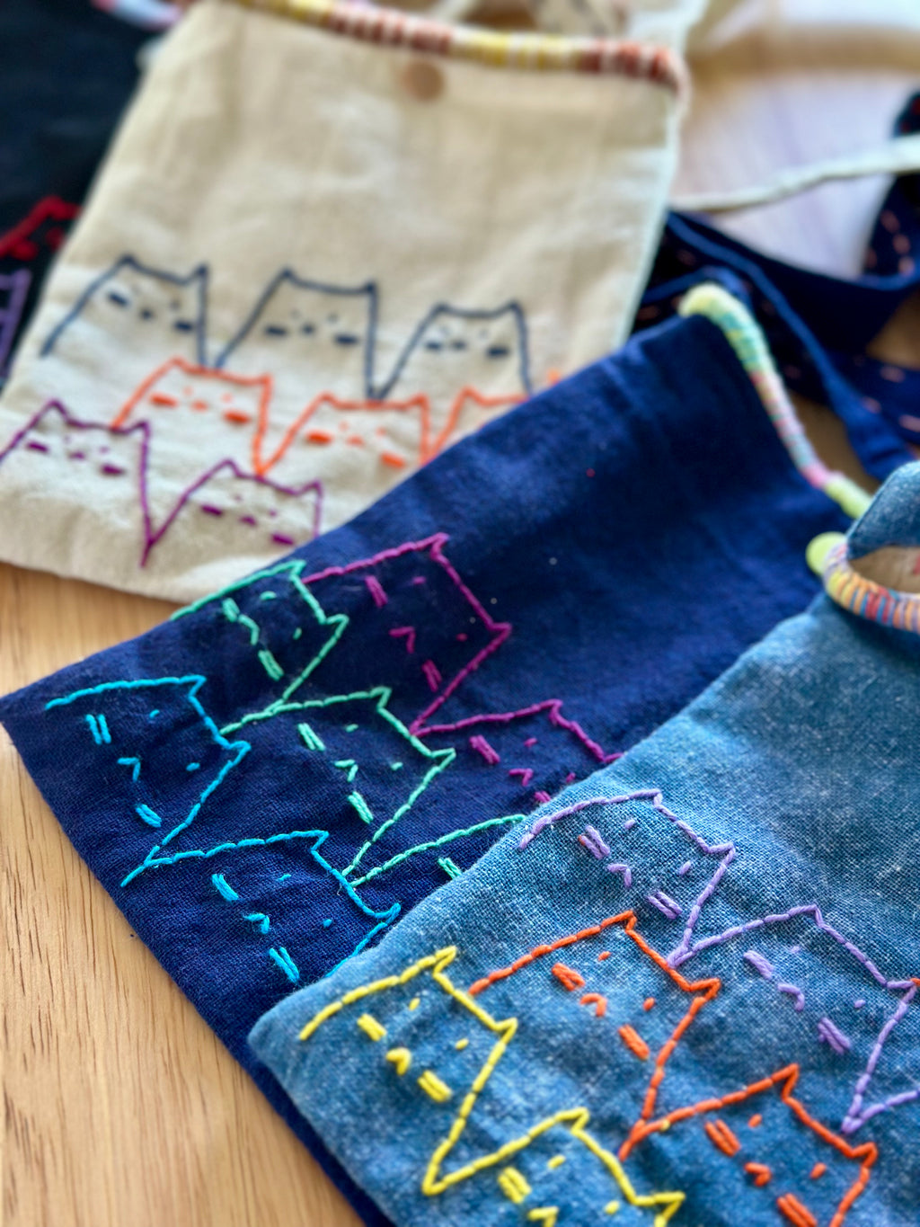 Handmade Cotton Linen Bag - Crossbody Bag